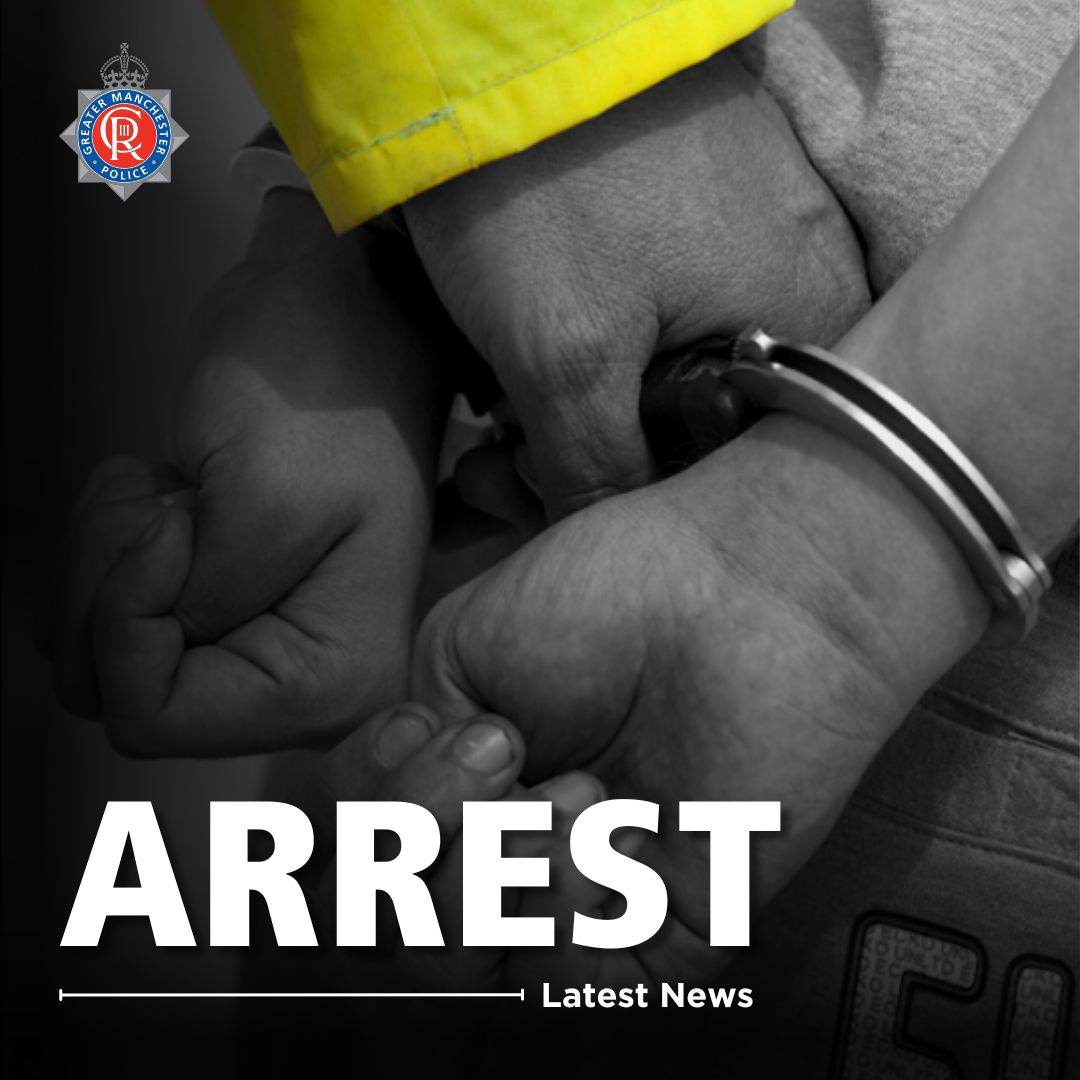Officers have made two arrests following a warrant on Crowngreen Road, Eccles