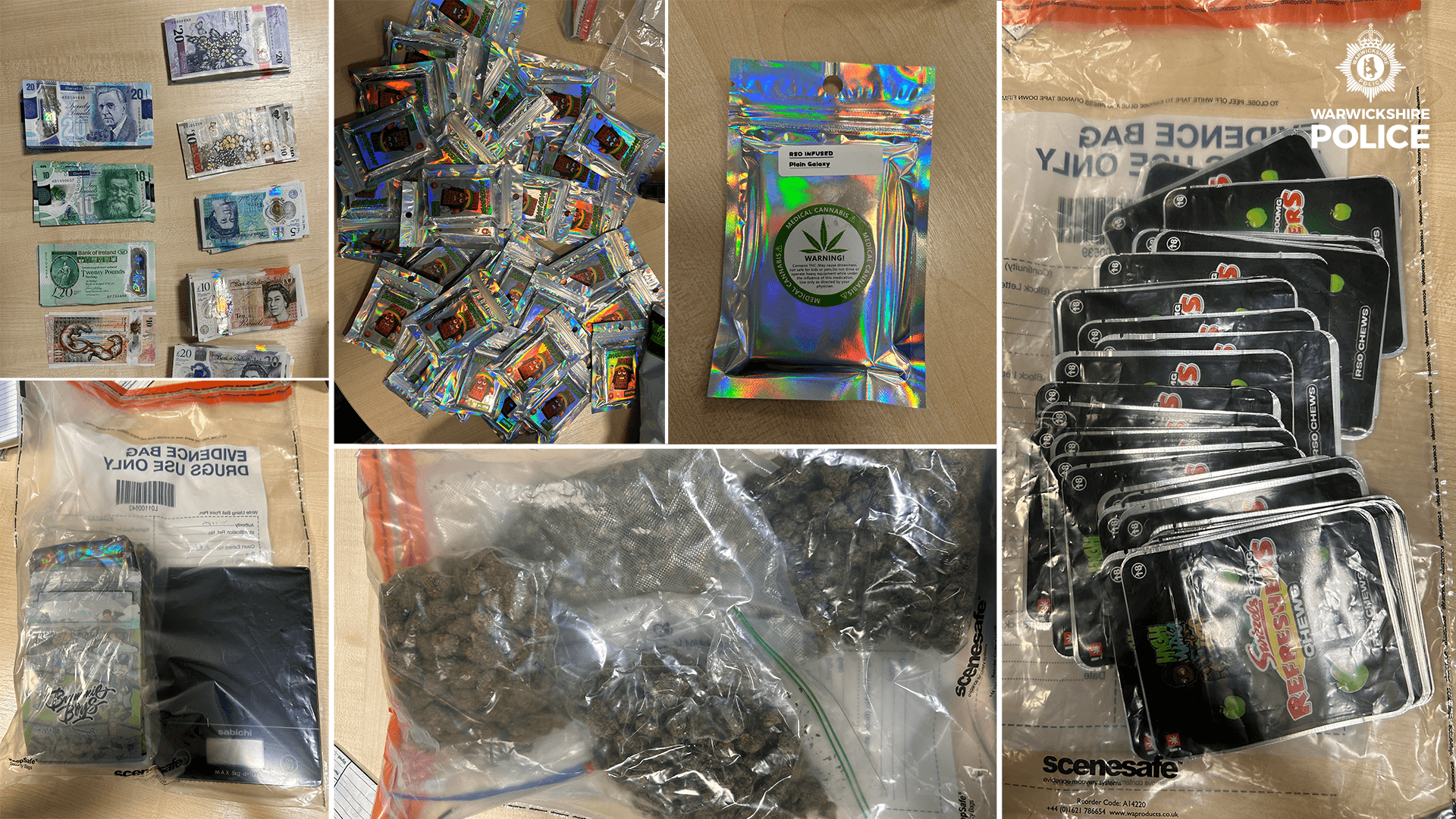 Cannabis products and over £7,000 in cash seized in Camp Hill raid