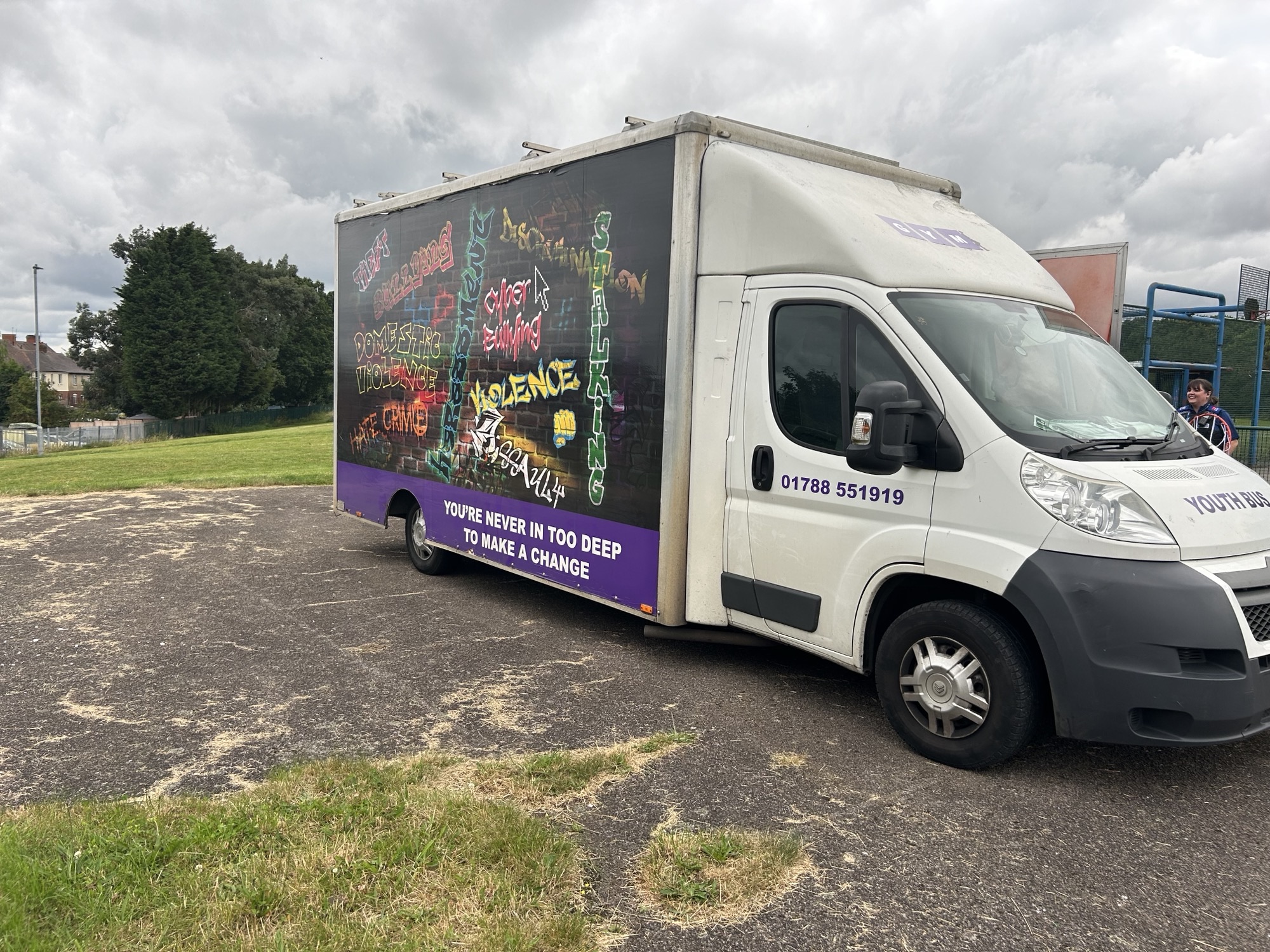 The Guiding Young Minds bus.
