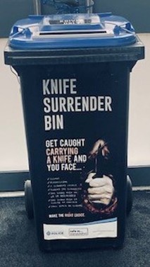 Knife surrender bin