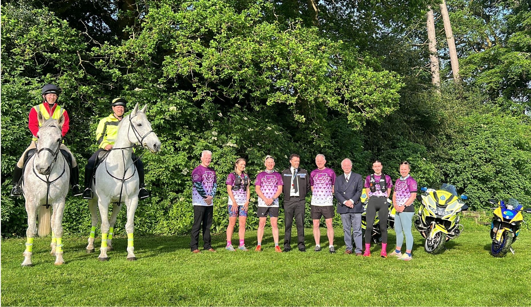 Warwickshire walks, runs, cycles or horse rides almost 600 miles in support of RoadPeace Challenge in memory of those killed on our roads 