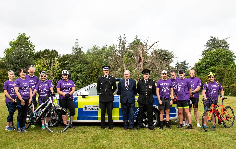 Runners and walkers from Warwickshire Road Safety Partners support #AndyCoxChallenge