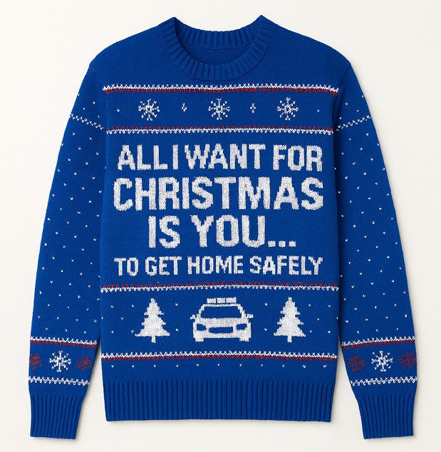 All I want for Christmas is you... to get home safely