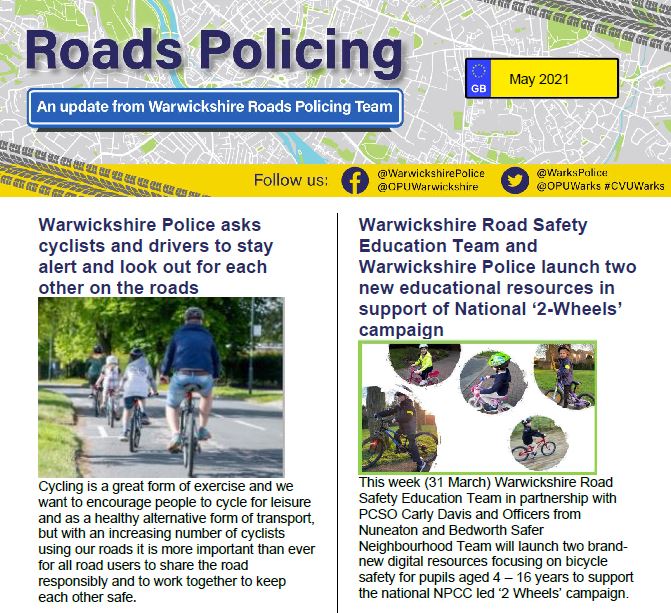 The May 2021 Roads Policing Newsletter is out now