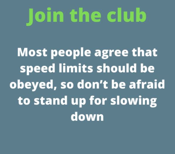 Most people agree speed limits should be obeyed