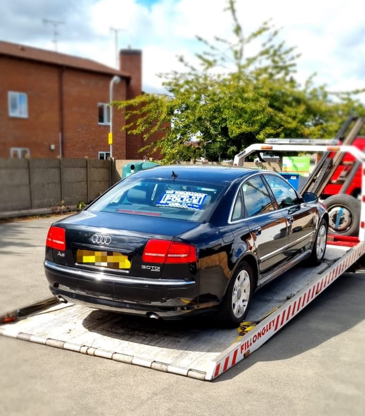 Seized car during anti speeding campaign