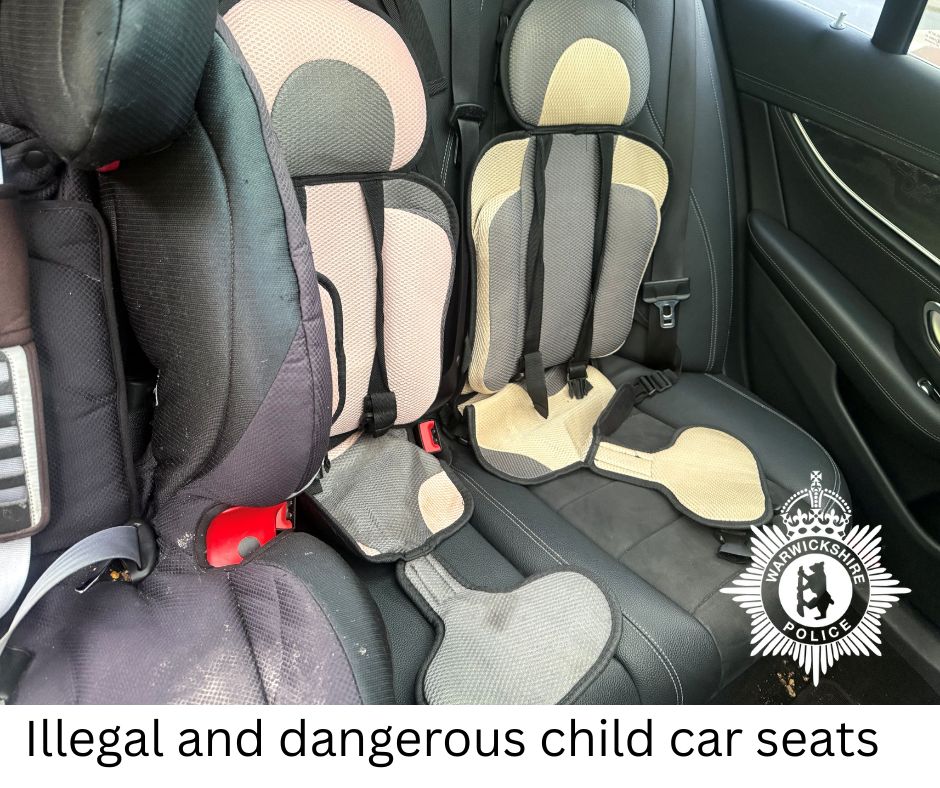 Illegal and dangerous child car seats