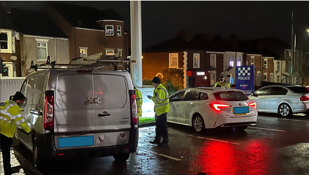Drivers were directed into an Op Limit checkpoint for testing
