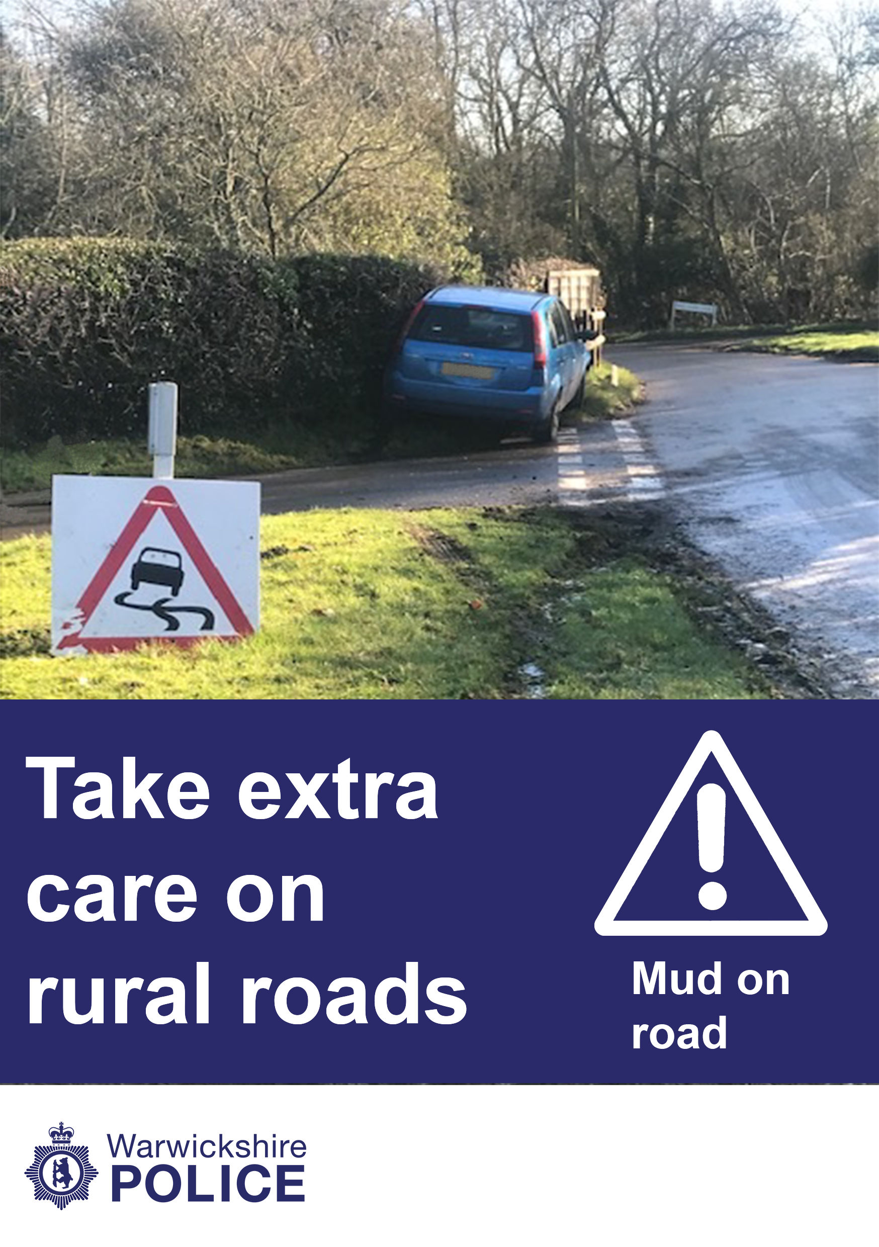 Take extra care on rural roads