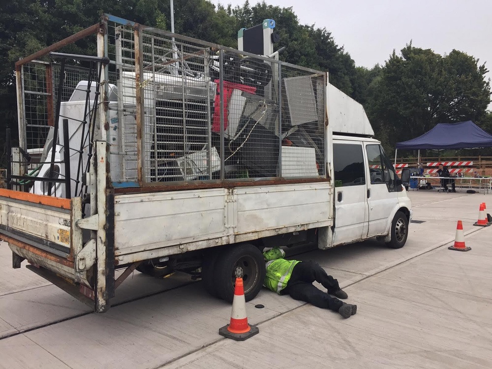 OPU officers checked vehicle safety and weight