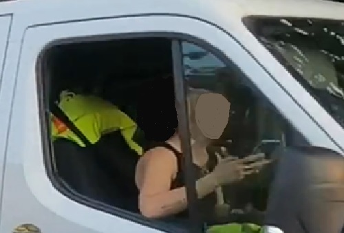 Police catch drivers using their mobile phones whilst driving in Warwickshire