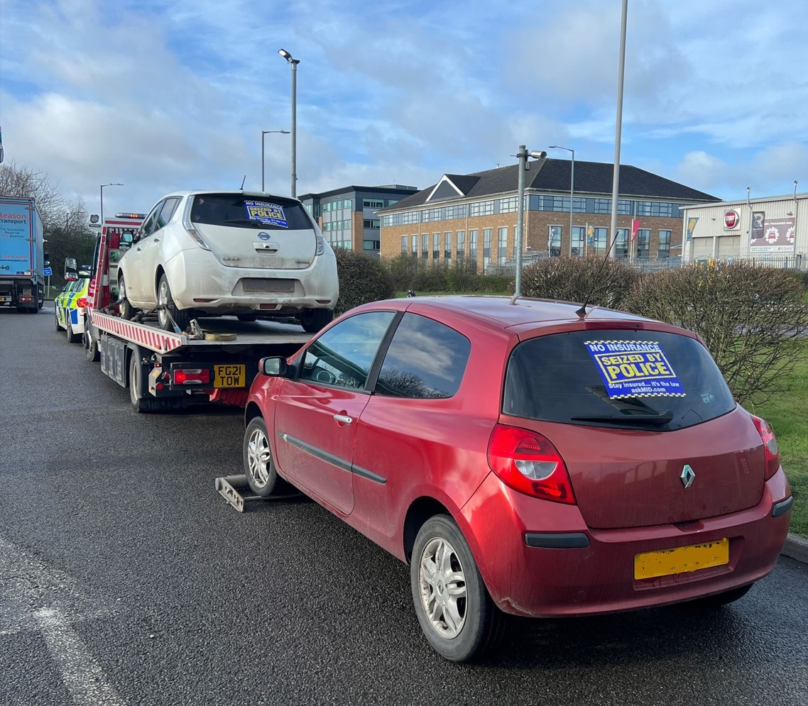 Warwickshire Police remove record number of uninsured vehicles from the roads